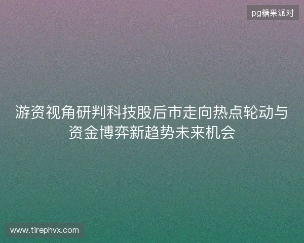 游资视角研判科技股后市走向热点轮动与资金博弈新趋势未来机会